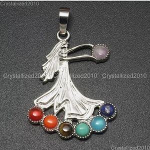 (3 For $15) Chakra Goddess Necklace With Pendant